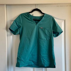 Figs - Catarina One-Pocket Scrub Top - Marine